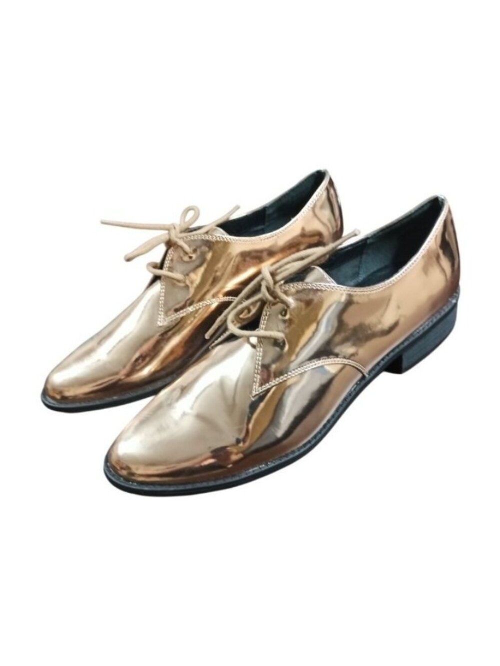 SEYCHELLES Gathering Oxford Shoes Rose Gold Metallic Size 9 NWT Display Sample